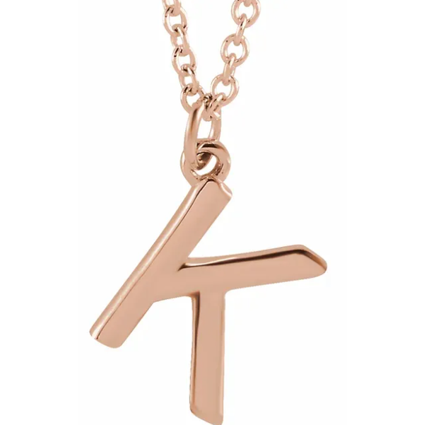 Alphabet Uppercase Letter Necklace